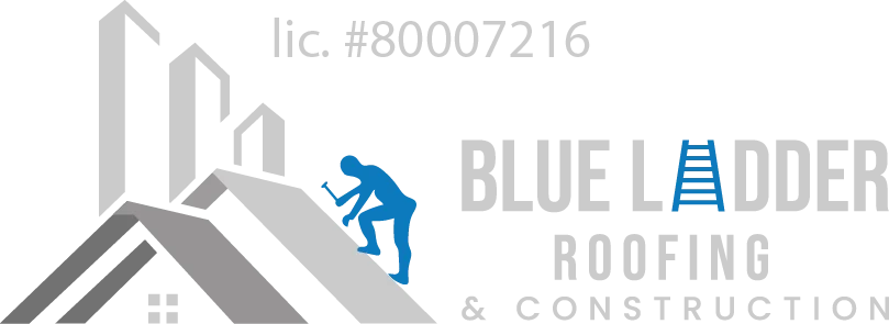 logo for Blue Ladder Roofing & Construction